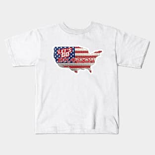 LET'S GO BRANDON - American Pride Flag Kids T-Shirt